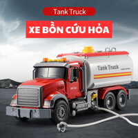 Đồ chơi Xe bồn chở nước cứu hoả có nhạc xe chạy bánh đà, quà tặng sinh nhật cho bé shopsankiss
