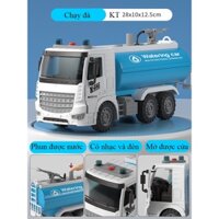 Đồ chơi xe bồn phun được nước có nhạc và đèn chạy đà kích thước lớn