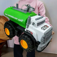 Đồ chơi xe bồn phun nước Thật cỡ lớn, Xe cứu hoả phun nước loại to chạy đà cho bé