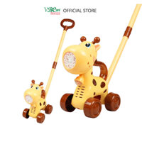 Đồ chơi xe bus đa năng và xe đẩy bong bóng hình hươu cao cổ trẻ em VBC-MSS-015