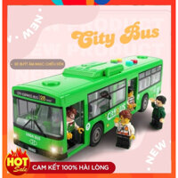 Đồ chơi Xe Buýt Du lịch Có Đèn Nhạc Mở cửa được Chạy trớn (Xe bus đồ chơi), xe ô tô đồ chơi cho bé