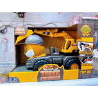 Đồ Chơi Xe Cần Cẩu Đẩy Trớn Xe Trộn Bê Tông Cho Bé