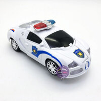 Đồ chơi xe cảnh sát biến hình robot có đèn nhạc