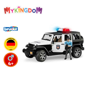 Đồ chơi Xe cảnh sát Jeep Wranger Rubicon và người BRU02526