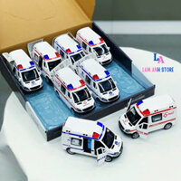 Đồ chơi xe cảnh sát xe cứu thường có nhạc và đèn chạy cót, toys xe mô hình cửa mở cho bé