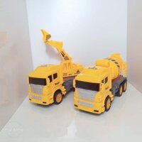 Đồ chơi xe cẩu múc, xe bồn cho bé