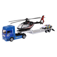 Đồ chơi xe container chở ô tô cỡ lớn