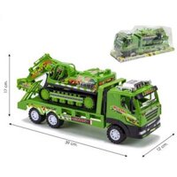 Đồ Chơi Xe Container Đầu Kéo Chở Xe Múc Chạy Trớn Loại Đại Xe Chở Hàng Mô Hình Xe - Diệp Linh