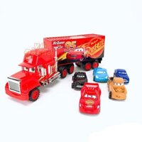Đồ chơi xe Container Macqueen 95 với set 5 xe ô tô nhỏ đi kèm
