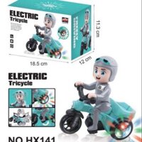 Đồ chơi xe đạp chạy xoay bốc đầu 680 cho bé có đèn led