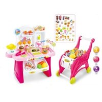 Đồ Chơi Xe Đẩy Siêu Thị Và Quầy Siêu Thị Kẹo Kem
