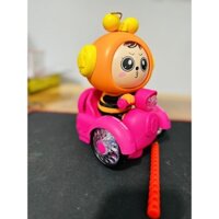 ĐỒ CHƠI XE ĐIỆN ONG(THAY ĐỔI KHUÔN MẶT) VÀNG -HỒNG