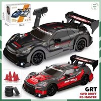 Đồ Chơi Xe Điều Khiển Mini Drift Ford Mustang 1:24 4WD +30km/H Có Nút Tăng Tốc, Có Đèn Trước Sau, Có Pin Sạc E77