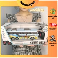 Đồ Chơi xe điều khiển Ô Tô Xe Buýt School Bus Cho Trẻ Em Mở Được Cửa, Có Đèn, Âm Thanh