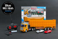Đồ chơi xe điều khiển từ xa xe tải container – Vàng