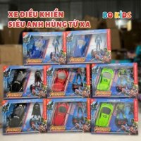 Đồ Chơi Xe Điều Khiển Từ Xa Siêu Anh Hùng Chiến Đấu Người Dơi, Người Nhện, Đội Trưởng Làm Quà Cho Bé