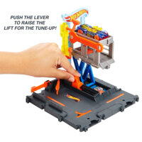 Đồ chơi xe HOT WHEEL trạm sửa xe Hot Wheels City Downtown Tune Up Shop Playset