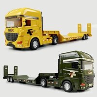 Đồ chơi xe kéo quán tính cho trẻ em, xe tải vận chuyển lớn, xe kéo bán tải, máy xúc, mô hình xe tăng quân sự