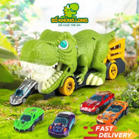 Đồ Chơi Xe Khủng Long Nuốt Ô Tô Con BỐ KHỦNG LONG Gồm 6 Xe Hotwheels Đồ Chơi Khủng Long Cho Bé XE Ô Tô Đồ Chơi