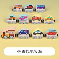 Đồ chơi xe lửa gỗ lắp ráp từ tính cho bé