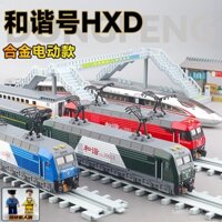 Đồ chơi xe lửa hợp kim màu xanh lá cây, mô hình điện hài hòa, đầu máy diesel Dongfeng, xe đường đua cho bé trai, đồ chơi trẻ em