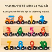 Đồ chơi xe lửa kỹ thuật số từ tính Giáo dục trẻ em Khối xây dựng từ tính