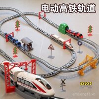 Đồ chơi xe lửa nhỏ, xe lửa điện tốc độ cao, mô hình xe cho trẻ em bé trai Fuxing Harmony