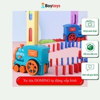 Đồ chơi xe lửa thả domino xếp hình