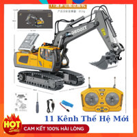 Đồ Chơi Xe Máy Múc 11 Kênh, Xe Ben, Xe Công Trình Thế Hệ Mới Cho Bé