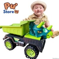 Đồ chơi xe máy xúc xe ben khủng long cao cấp dành cho các bé vui chơi sáng tạo sau giờ học căng thẳng