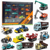 Đồ Chơi Xe Mô Hình Sắt Mini, Xe Công Trường Đồ Chơi