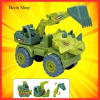 Đồ chơi xe múc khủng long, đồ chơi công trình ô tô cẩu, ô tô ben công trình cho bé - Boon Shop