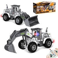Đồ chơi xe múc, xe ủi điều khiển cao cấp cho bé