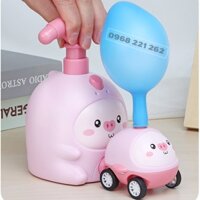 Đồ chơi xe ô tô bơm bóng bay trợ lực để di chuyển thông minh cho bé