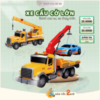 Đồ Chơi Xe Ô tô Cần Cẩu Cứu Hộ Cỡ Lớn Với Cần Nâng Hạ Được Bằng Nhựa Chạy Pin Kết Hợp Âm Thanh Đèn Đồ Chơi Bé Trai