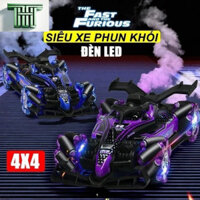 Đồ Chơi Xe ô tô F1 2 ống khói, Âm thanh sống động, 4 Động cơ cực khoẻ, điều khiển từ xa. xoay 360 độ, có nhạc, có đèn.