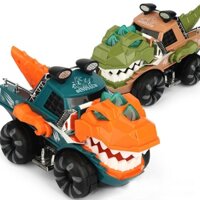 Đồ chơi xe ô tô khủng long kết hợp đèn lồng vui nhộn cho bé ( kèm tay cầm)