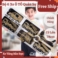 Đồ Chơi Xe Ô Tô Quân Sự Cảnh Sát Cho Trẻ Em, Set 6 Xe Quân Sự Gồm Máy Bay Xe Tăng Tên Lửa Xe Cứu Thương Quân Đội