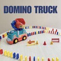 Đồ chơi xe ô tô xếp domino tự động cho bé tàu hỏa domino xếp thẻ tự động có điều chỉnh hướng dễ dàng cho trẻ