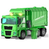 Đồ chơi xe rác mô hình lắp ghép 88 chi tiết xe ô tô đồ chơi trẻ em có âm thanh và đèn
