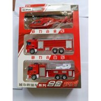 Đồ chơi xe sắt cứu hoả chạy đà dành cho bé trai trên 2 tuổi chịu va đập mạnh, do choi mo hinh xe cuu hoa