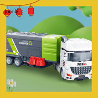 Đồ chơi xe tải chở rác vui nhộn dành cho trẻ em Đồ chơi xe tải vệ sinh thực tế Đồ chơi xe chở rác có chuyển động chuyển tiếp quán tính Quà tặng Giáng sinh hoàn hảo cho trẻ em Không cần pin