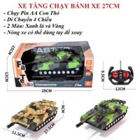 Đồ Chơi Xe Tăng Điều Khiển Từ Xa Di Chuyển 4 chiều ổn định nòng xe xoay chuyển tuỳ ý muốn