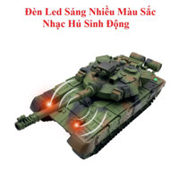 Đồ Chơi Xe Tăng Điều Khiển Bánh Xích Loại Lớn 30cm vừa chạy vừa phát nhạc vui nhộn màu sắc đẹp mắt