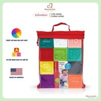 Đồ chơi xếp hình 3D cho bé Infantino Squeeze and Stack, Đồ chơi phát triển trí tuệ - Monnie Kids