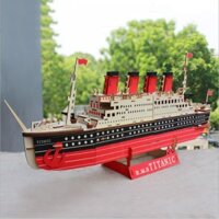 Đồ chơi xếp hình 3D Mô hình Tàu Titanic Laser ZY-073 - Tặng kèm đèn LED USB trang trí