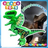 Đồ chơi Xếp hình Dilophosaurus công viên khủng long trong Jurassic World Minifigures YG77029-1