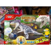 Đồ chơi xếp hình Dinosaur 77011 láp ráp mô hình khủng long bạo chúa Indominus T rex trắng