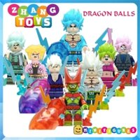 Đồ chơi xếp hình Dragon Ball 7 viên ngọc rồng Son Goku Vegeta Trunks Zamasu Perfect Cell Minifigures Kopf KF6181