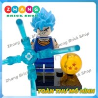 Đồ chơi xếp hình Dragon Ball Goku Vegeta Broly - Zamatsu trong 7 viên ngọc rồng Minifigures Kopf KF6142